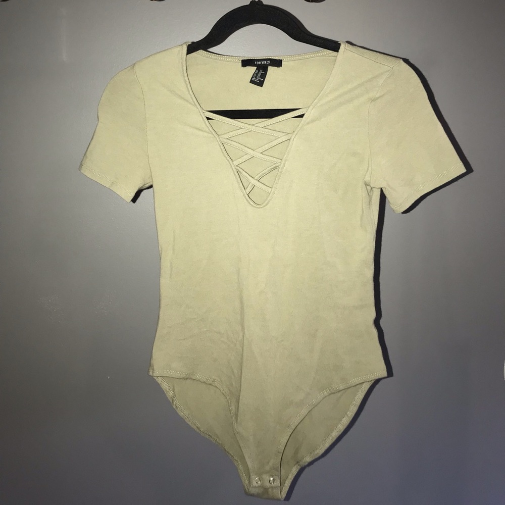 Olive green bodysuit